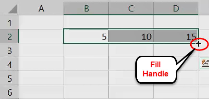 Microsoft Excel Fill Handle:Make Data Entry Easier