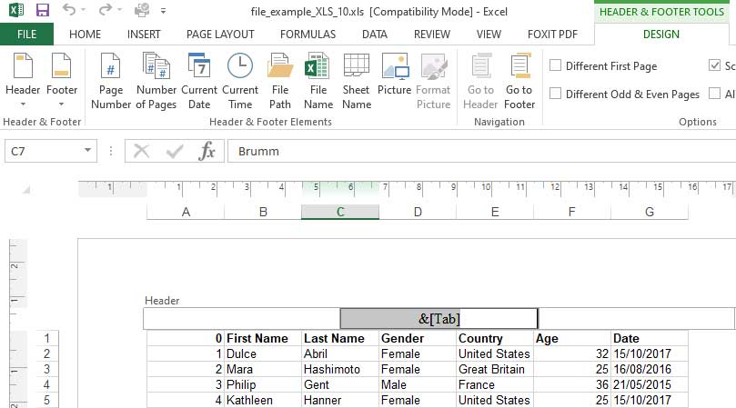 excel-header-footer